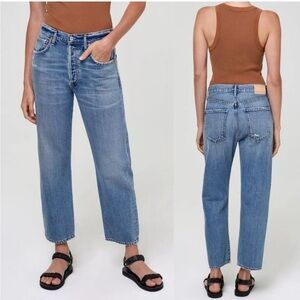 Citizens Of Humanity Blue Ankle Jeans